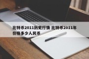 比特币2011历史行情 比特币2011年价格多少人民币