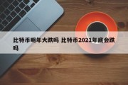 比特币明年大跌吗 比特币2021年底会跌吗