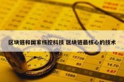 区块链和国家核控科技 区块链最核心的技术