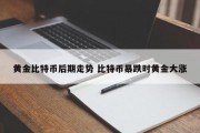 黄金比特币后期走势 比特币暴跌时黄金大涨