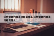 区块链合约交易流程是什么 区块链合约交易流程是什么